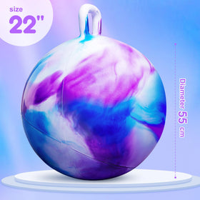 PlayZap Hopper Ball color-pattern image showcases high-visibility design for safe outdoor play.