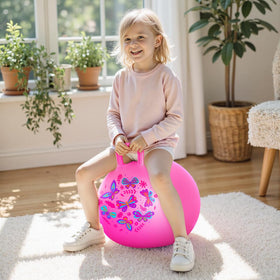 PlayZap Hopper Ball handle grip to help kids stay balanced during hops.