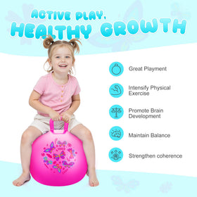 Kids enjoying PlayZap Hopper Ball for indoor and outdoor play.