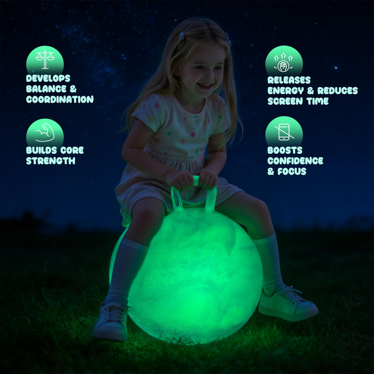 Included hand pump from PlayZap enables quick and easy inflation.