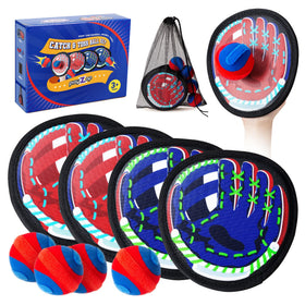 PlayZap Toss and Catch Ball Set with soft paddles for gentle indoor play.