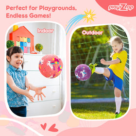 PlayZap-unicorn-ball-motor-skills promotes coordination through active play.