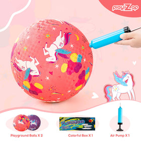 PlayZap-unicorn-ball PVC-free rubber ensures safe, durable play for toddlers.