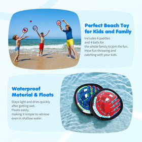 Water-repellent fabric dries quickly after poolside play.