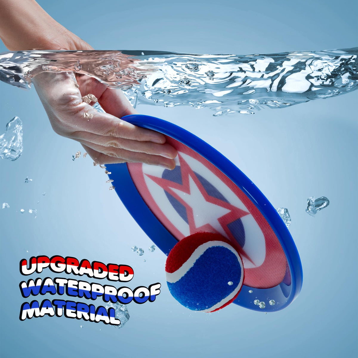 PlayZap set features waterproof materials and rugged ABS for outdoor use.