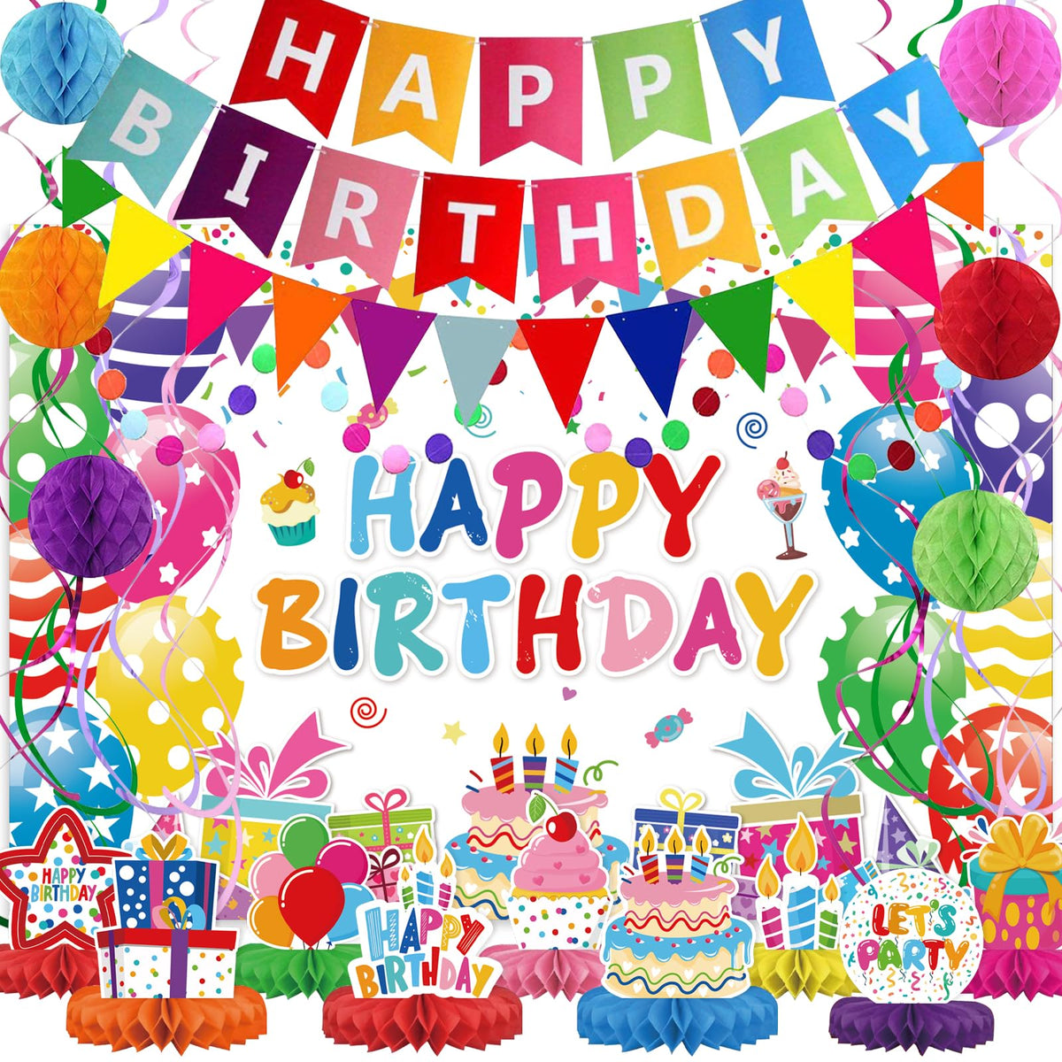 Pleituuiy birthday banner for a festive party backdrop and photo moments.