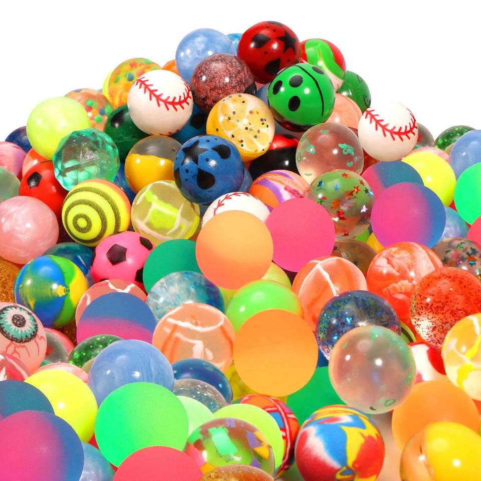 Pllieay 264-piece bouncy balls in mixed colors for party favors and prizes