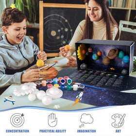Pllieay 3D Solar System bamboo sticks for planet mounting.