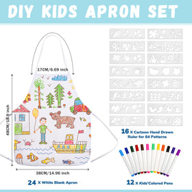 Pllieay 64-pattern stencil pack supports creative journaling for kids.