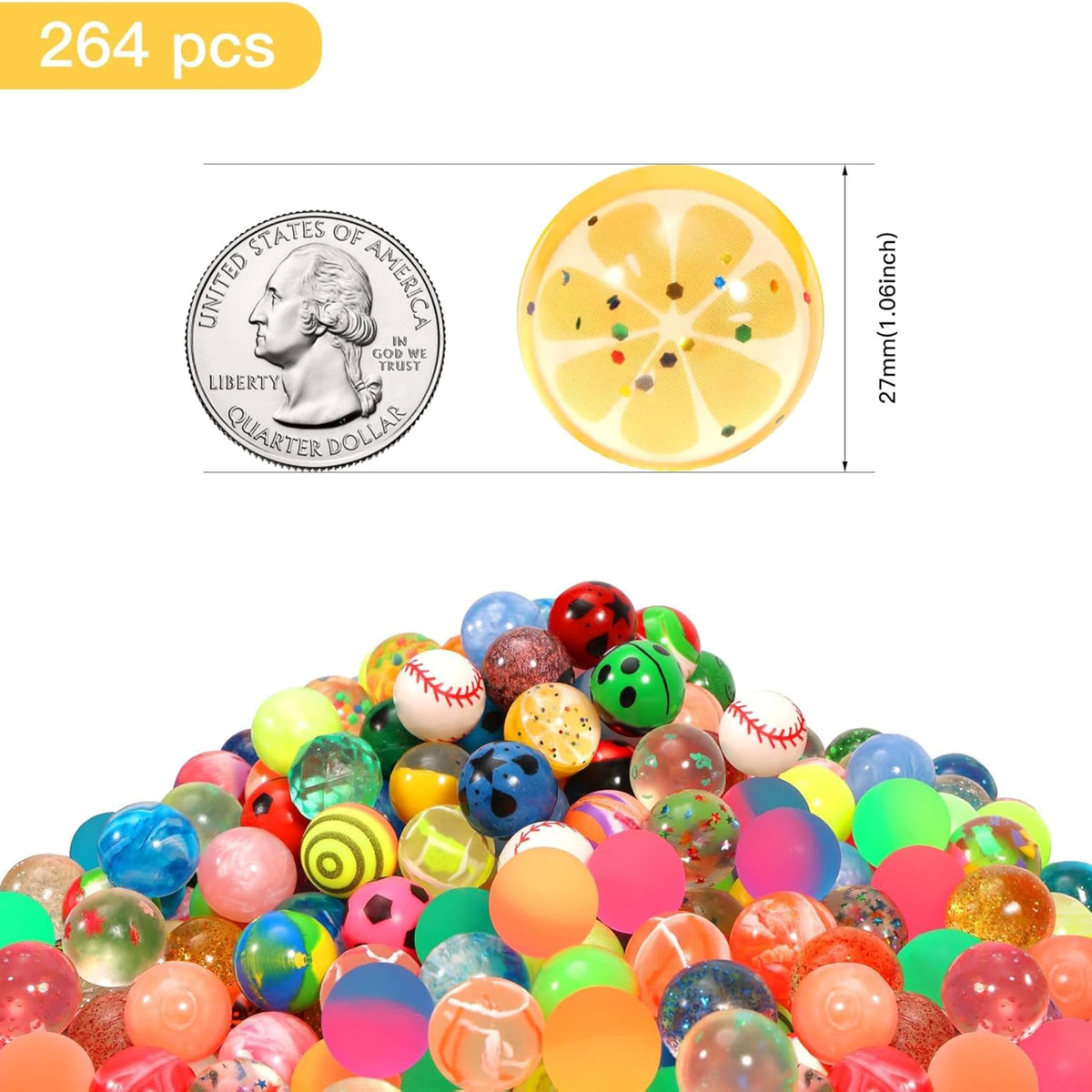 Pllieay colorful bouncy balls closeup showing vibrant hues for kids' activities