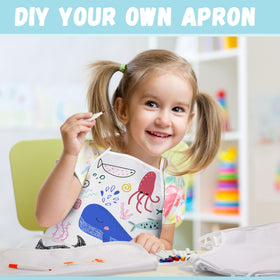 Pllieay DIY apron kit ideal for family art projects and group activities.