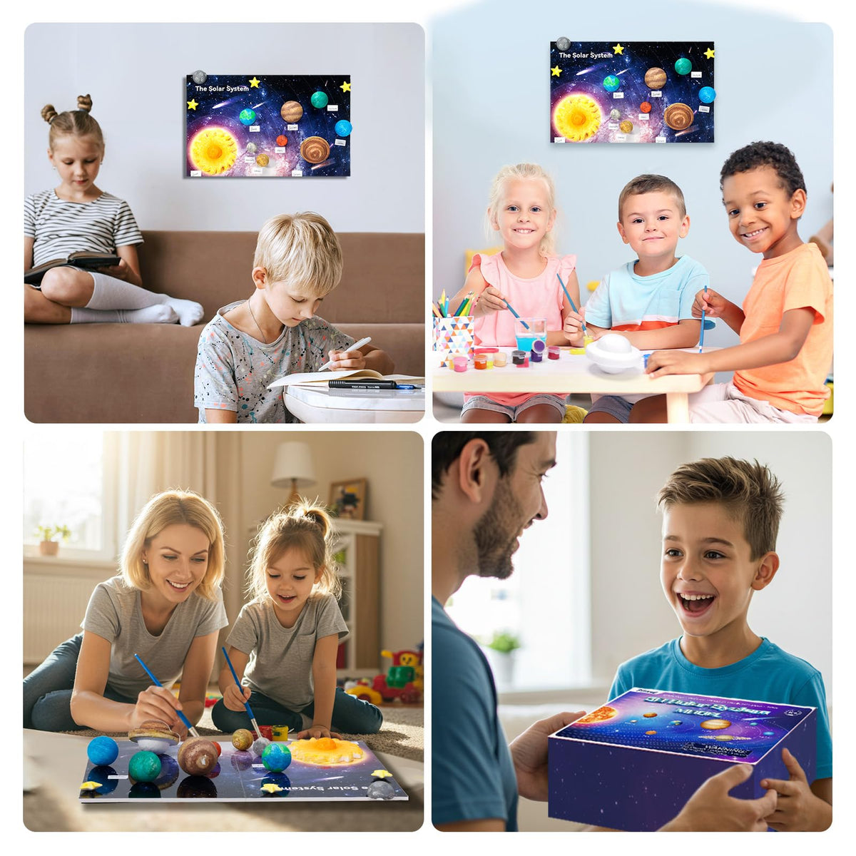 Pllieay educational solar-system-model inspires curiosity about space science.