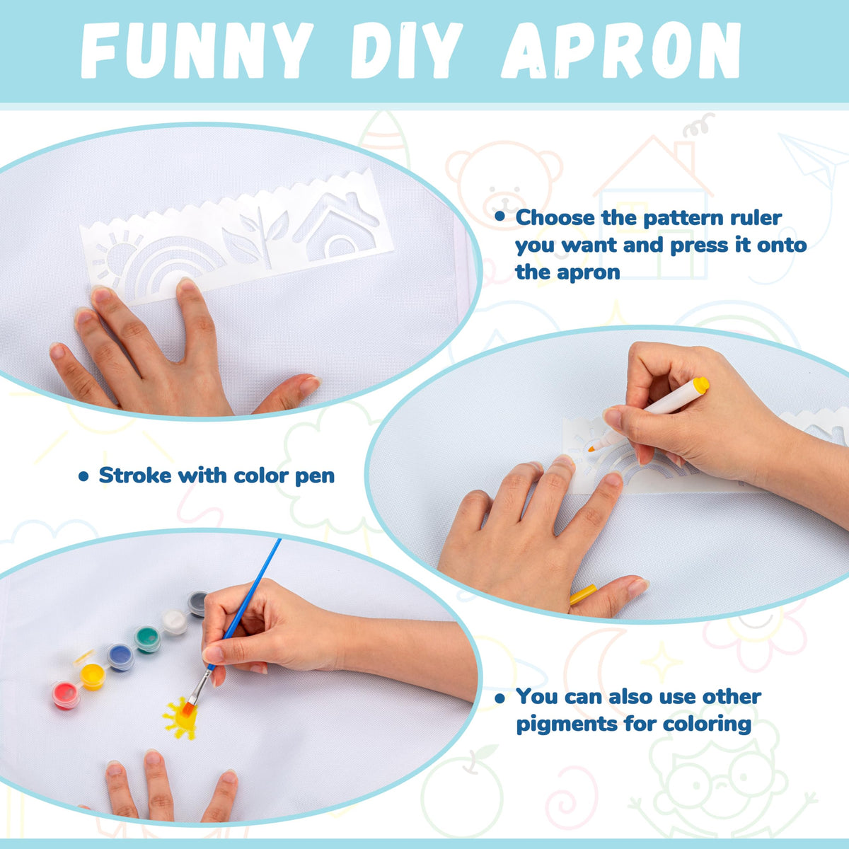 Pllieay kids color pens enable vibrant freehand drawing during crafts.