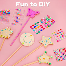 Pllieay make-your-own-wand kit ready for painting and customization fun.