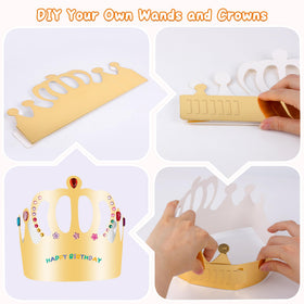 Pllieay Princess Fairy Wands Kit letter and number stickers for names