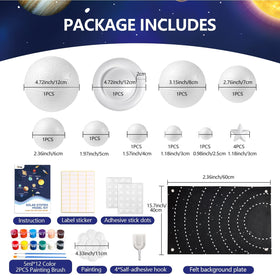 Pllieay foam hemispheres in vibrant colors for hands-on orbit modeling.