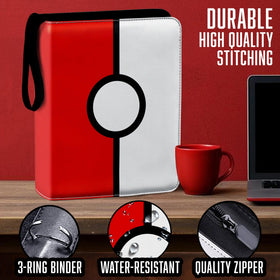 PLM binder edge and zipper closure guard cards from dust and moisture
