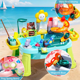 Ploomi adjustable-legs design shown for comfortable, adaptable play height.