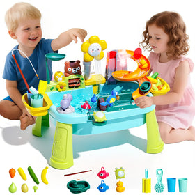 Ploomi Upgraded cloud-faucet table: imaginative kitchen play and water exploration.