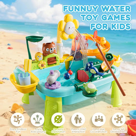 Ploomi fishing-tools included for friendly competitions and motor skill practice.