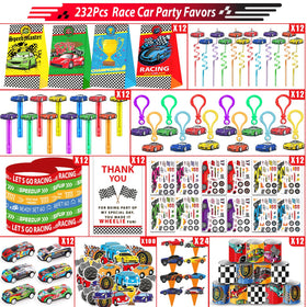 PLOUGVI race car bracelets provide wearable party flair for goody bags.