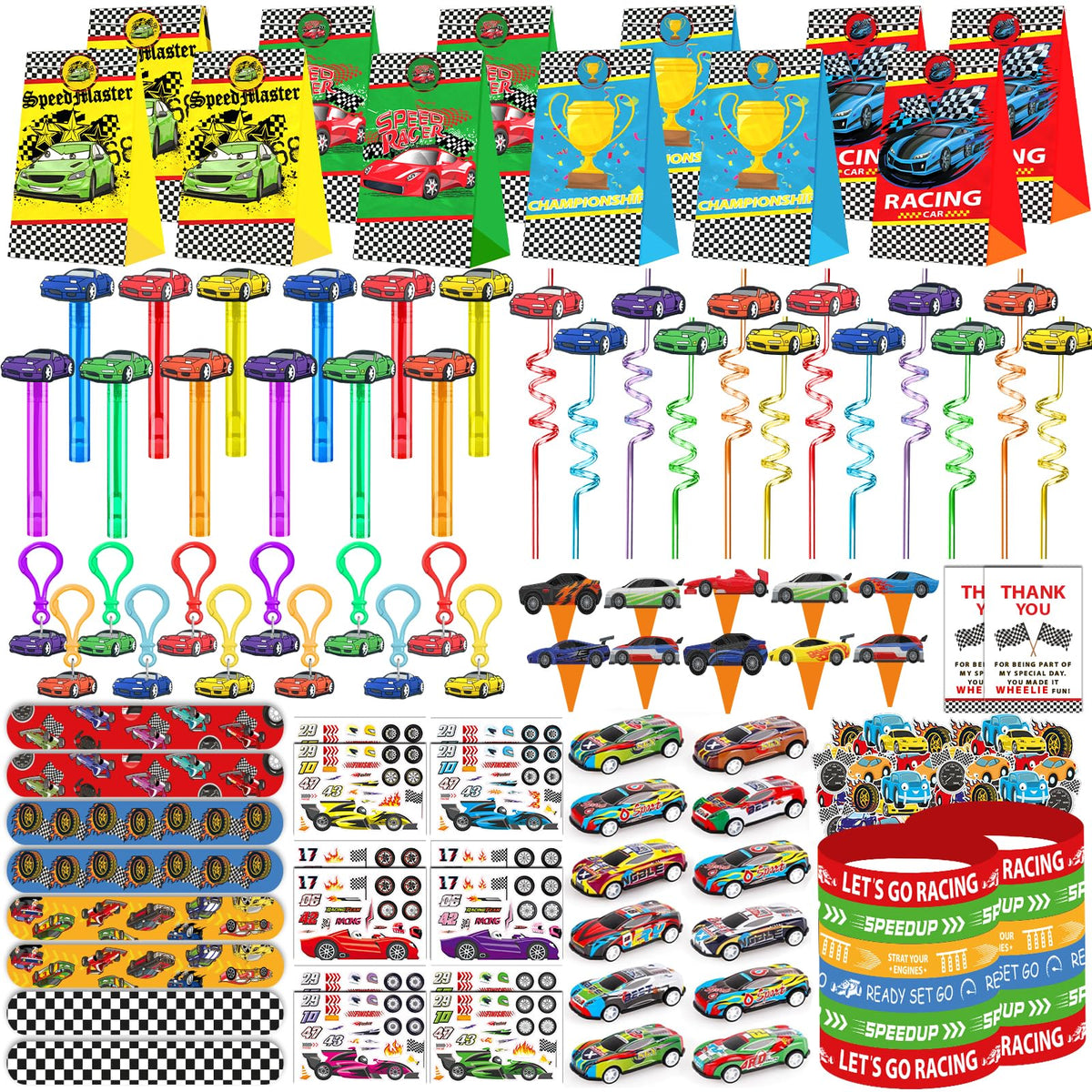 PLOUGVI race car mini cars for party favors, ideal for goody bags and prizes.