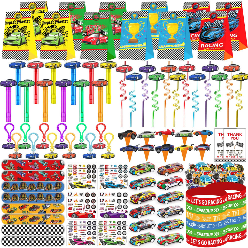 PLOUGVI race car mini cars for party favors, ideal for goody bags and prizes.