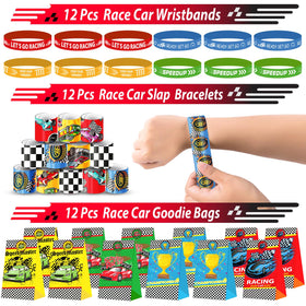 PLOUGVI race car stickers spark creativity and decorate treat bags with ease.