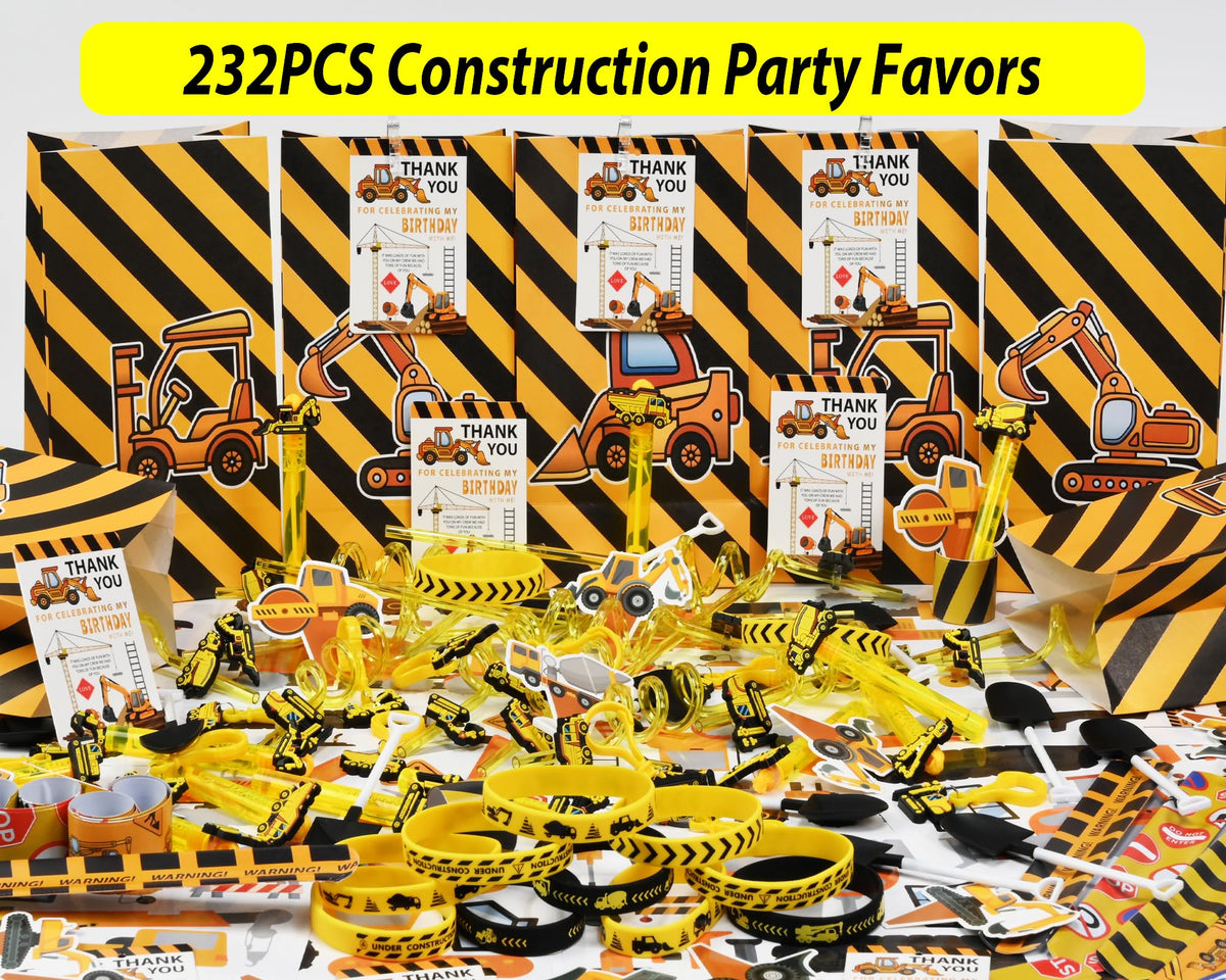 PLOUGVI construction straws add sipping fun at celebrations