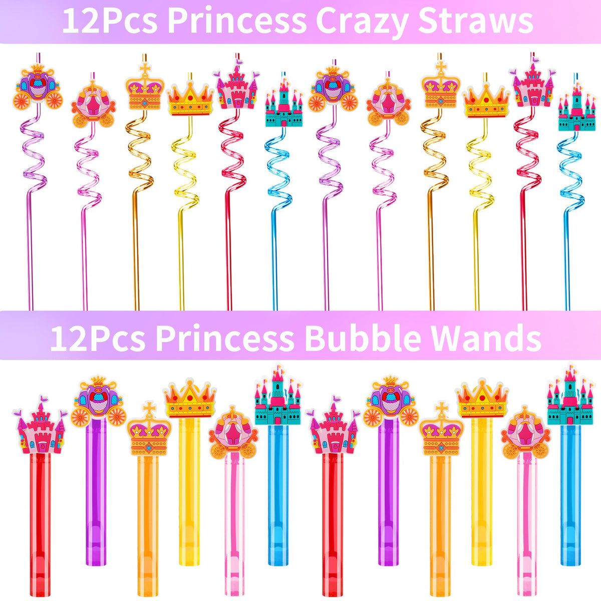PLOUGVI crazy straws for colorful sips and party favors