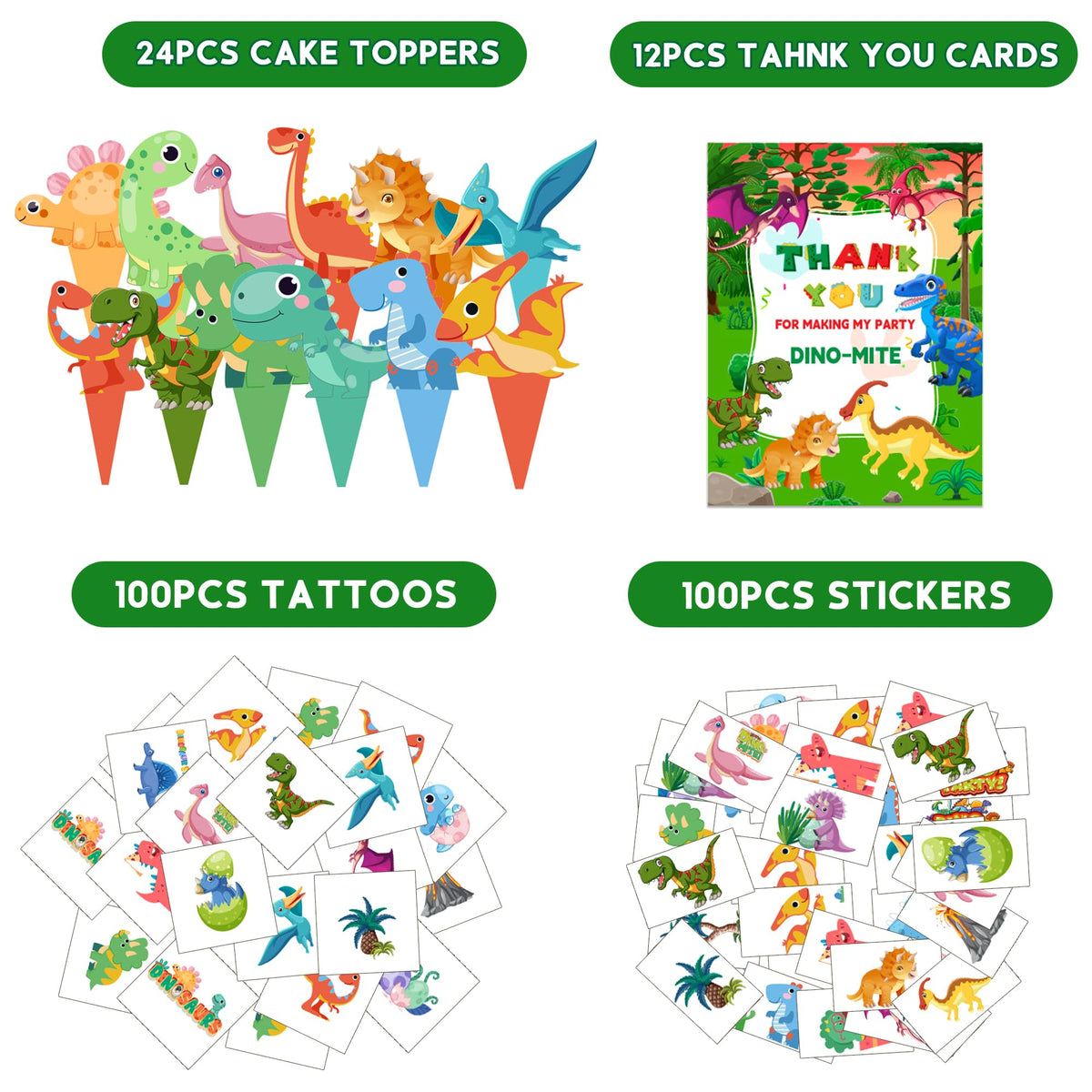 PLOUGVI dinosaur cake toppers decorate desserts