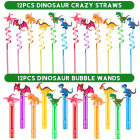 PLOUGVI dinosaur slap bracelets light up party bags