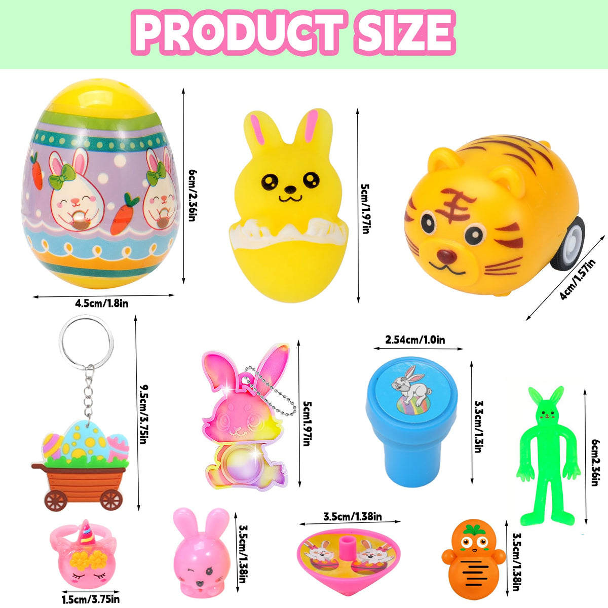 PLOUGVI 2.36-inch eggs deliver durable toys safe for curious hands.