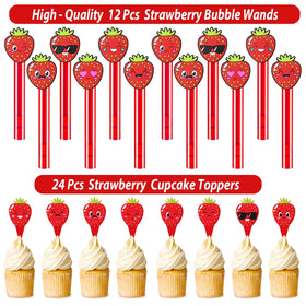 PLOUGVI strawberry cake toppers enhance dessert displays