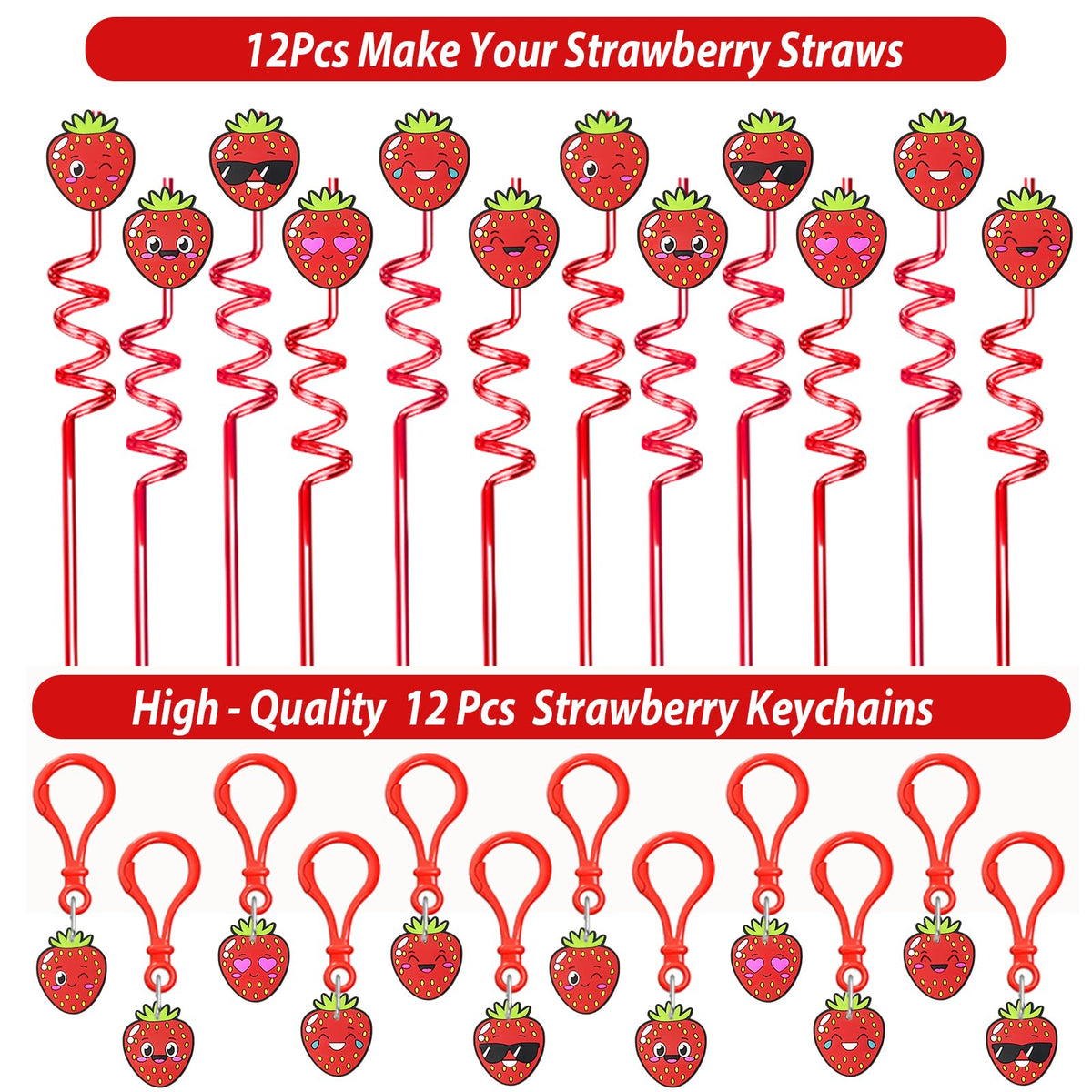 PLOUGVI strawberry slap bracelets as quick party giveaways