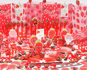 PLOUGVI strawberry straws add color to drinks and snacks