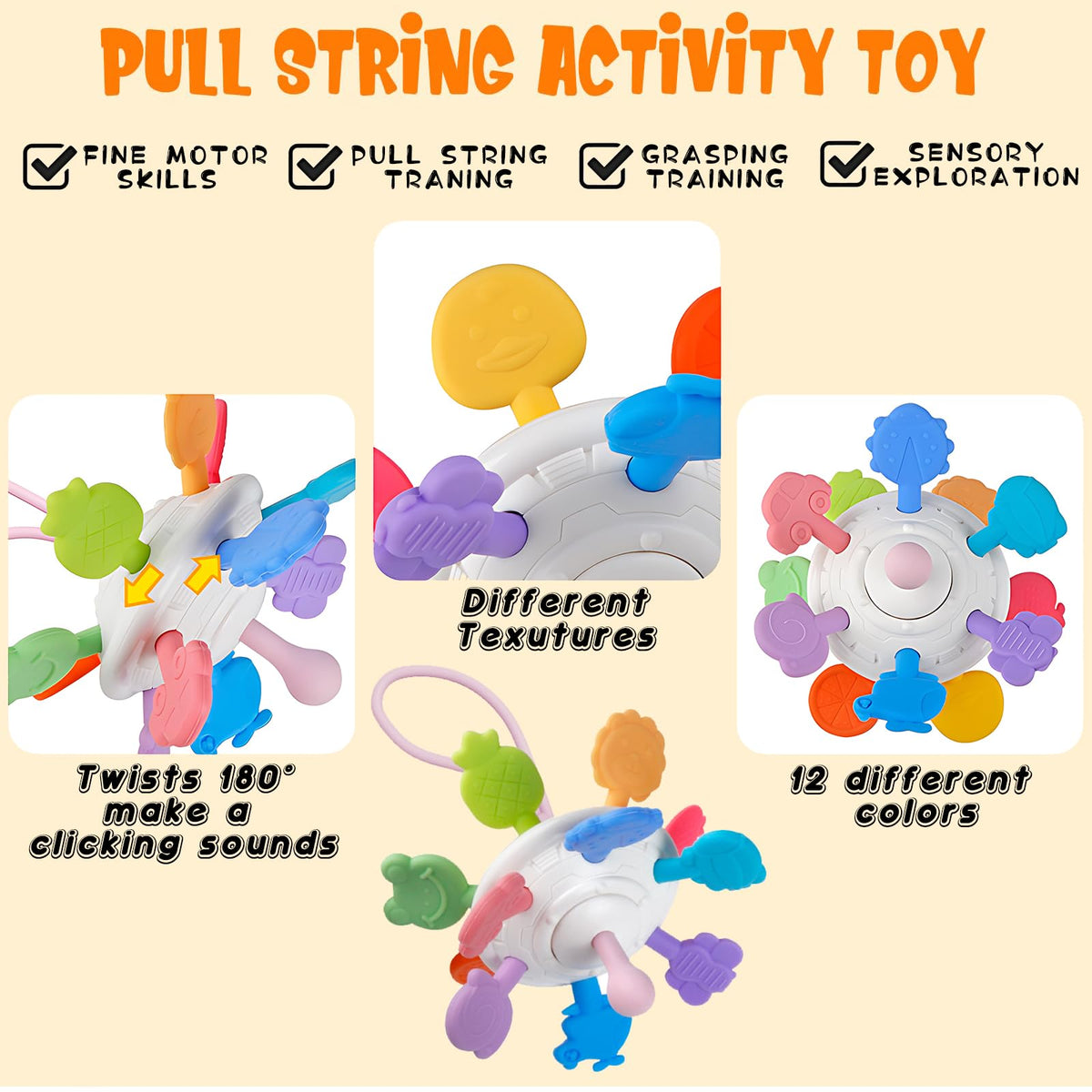Plunack 6-in-1 embossed blocks support color, shape, and number recognition during play