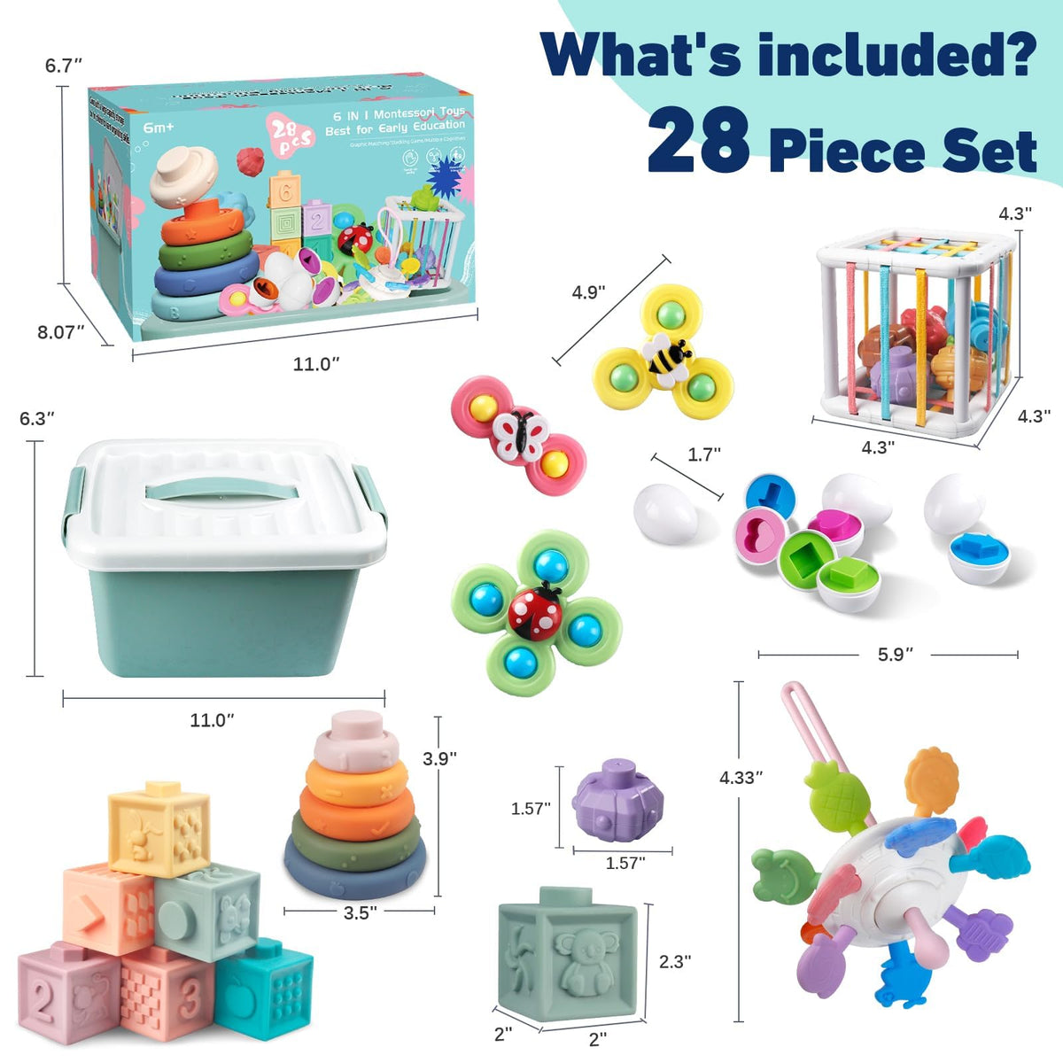 Plunack 6-in-1 teething play set supports travel and on-the-go sensory adventures