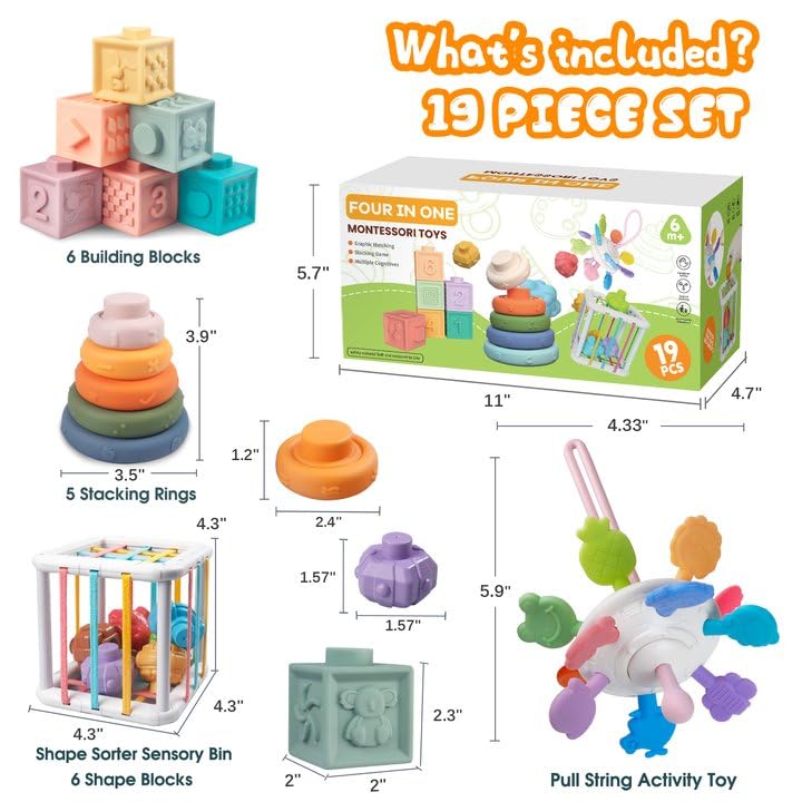 Plunack bath-time blocks create splashy play and light ringing sounds in the tub.