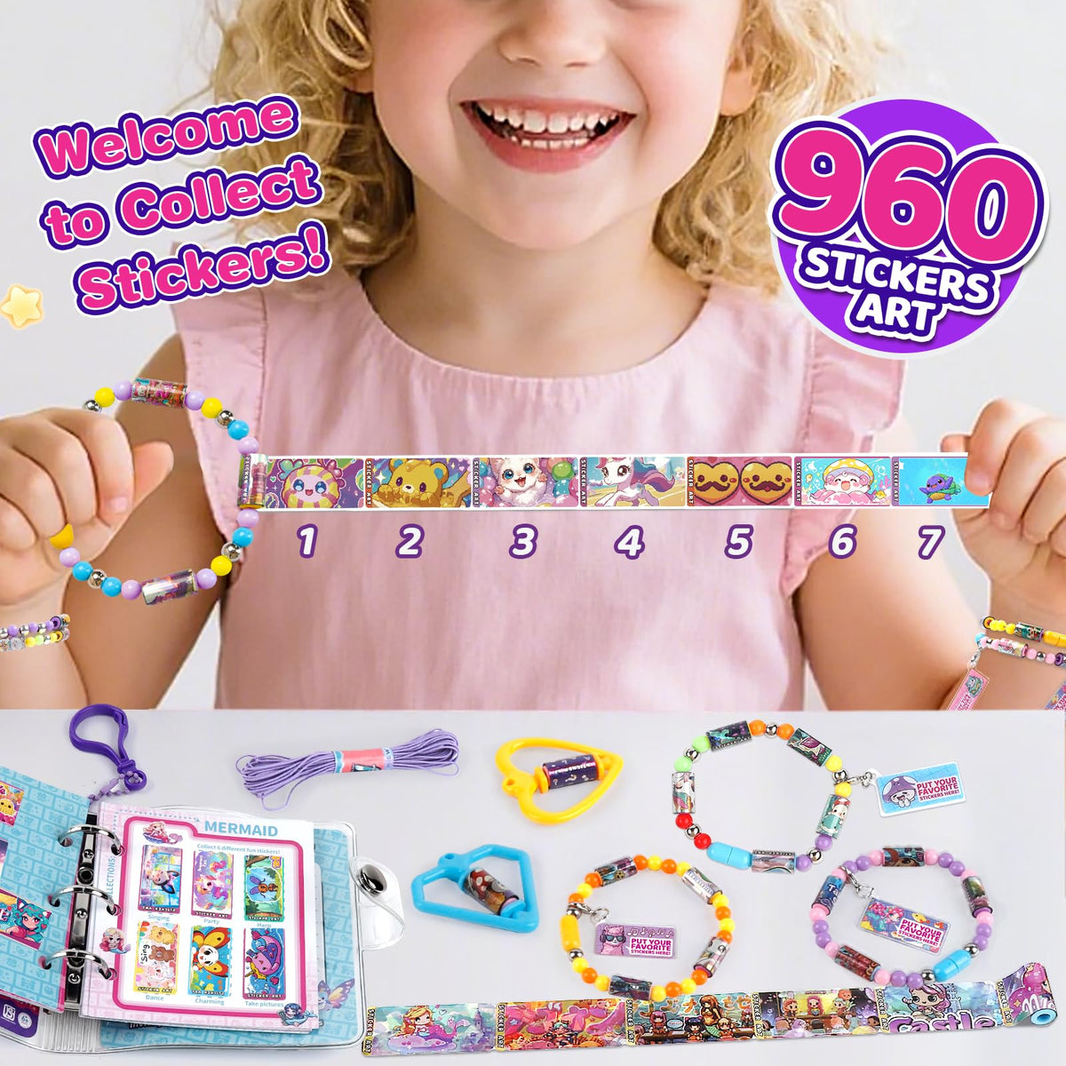 Plunack collection book included to organize stickers and track ideas.