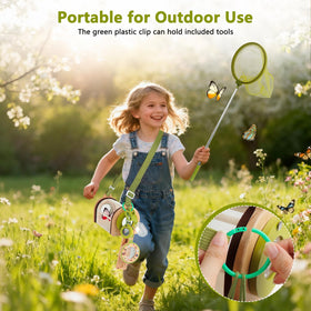 Plunack magnifying glass for close insect viewing