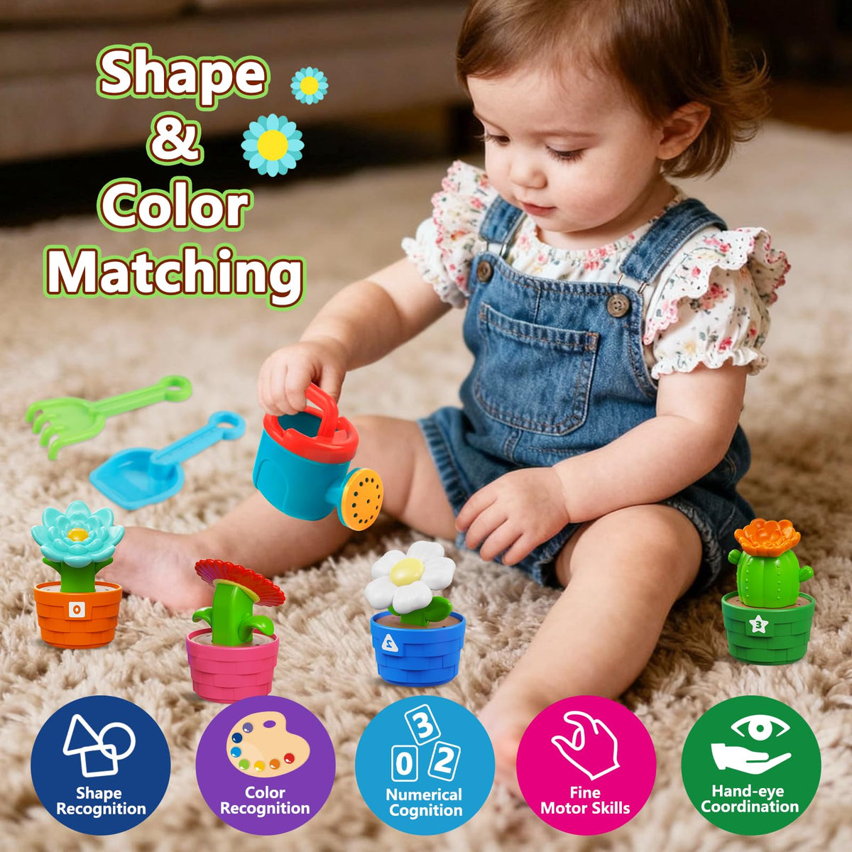 Plunack shovel toy helps toddlers practice digging and coordination.