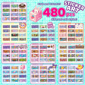 Plunack restickable stickers allow switching designs on notebooks or bottles.