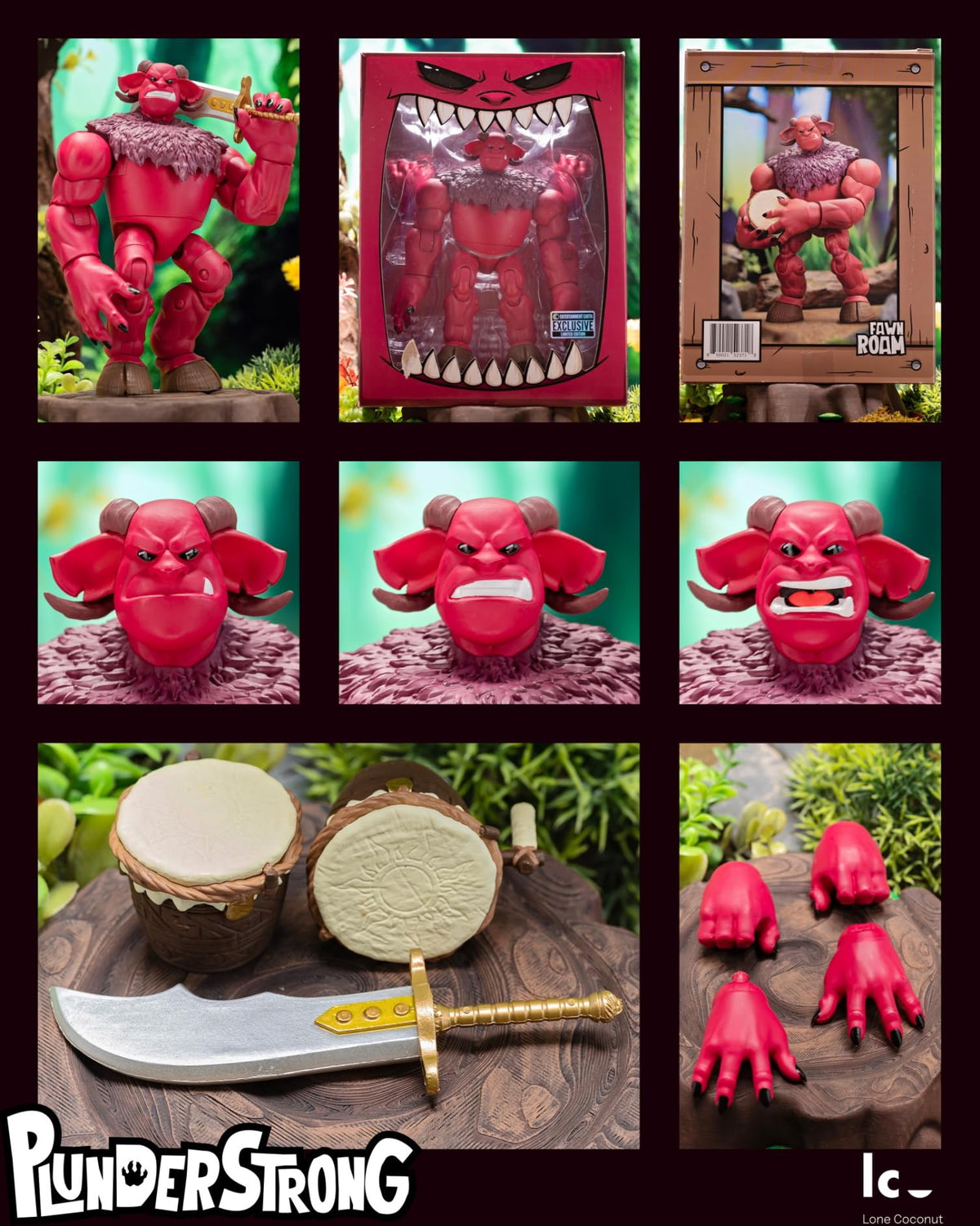 Plunderlings Fawn Roam Berry figure on shelf becomes a focal piece.