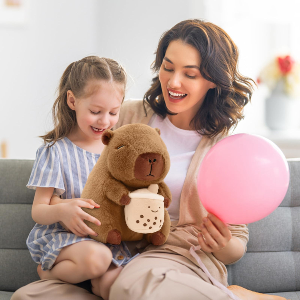 Plupiapio Safety tested capybara plush with ASTM F963-23 certification.