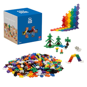 Plus Plus 600-piece basic color mix pack for colorful mosaics and 3D builds
