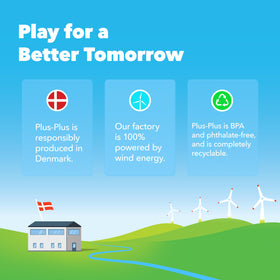 PLUS PLUS set suitable for ages 5–12 to spark classroom creativity