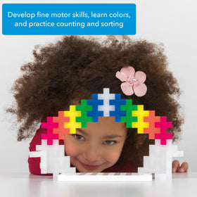 PLUS PLUS Big portable construction set supports learning anywhere, perfect for car rides or restaurants.