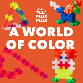 PLUS PLUS Big preschool-friendly building blocks support early motor skills via sorting and patterns.