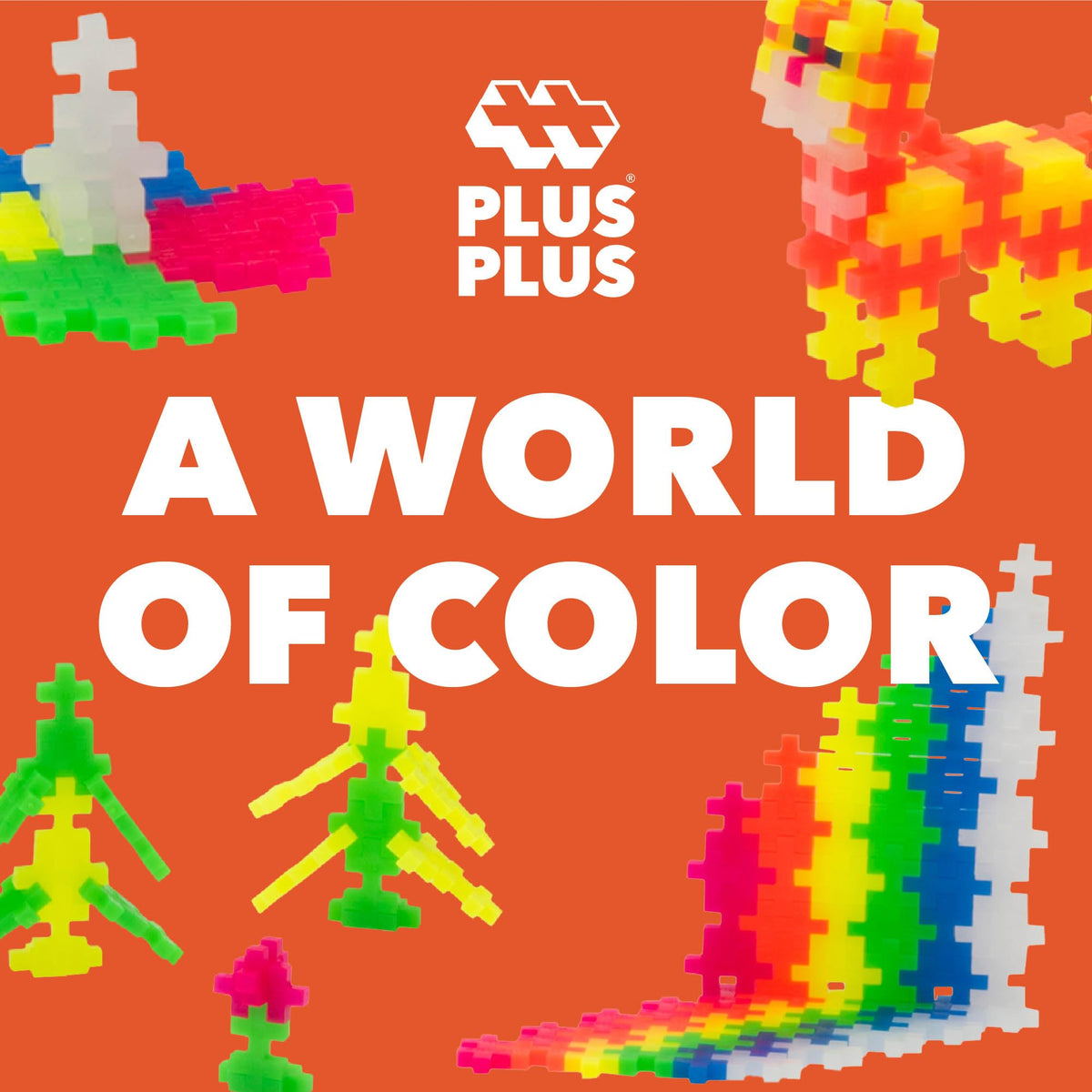 Plus Plus BPA-free, phthalate-free plastic enables safe open-ended play.